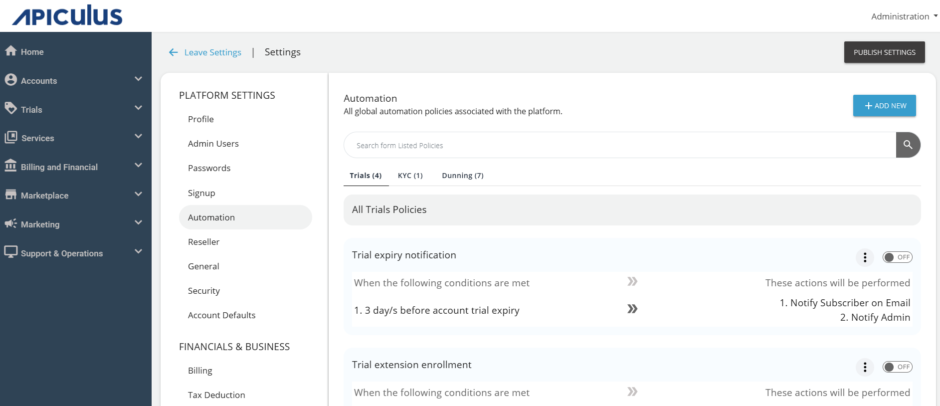 Automating Trial Enrollments