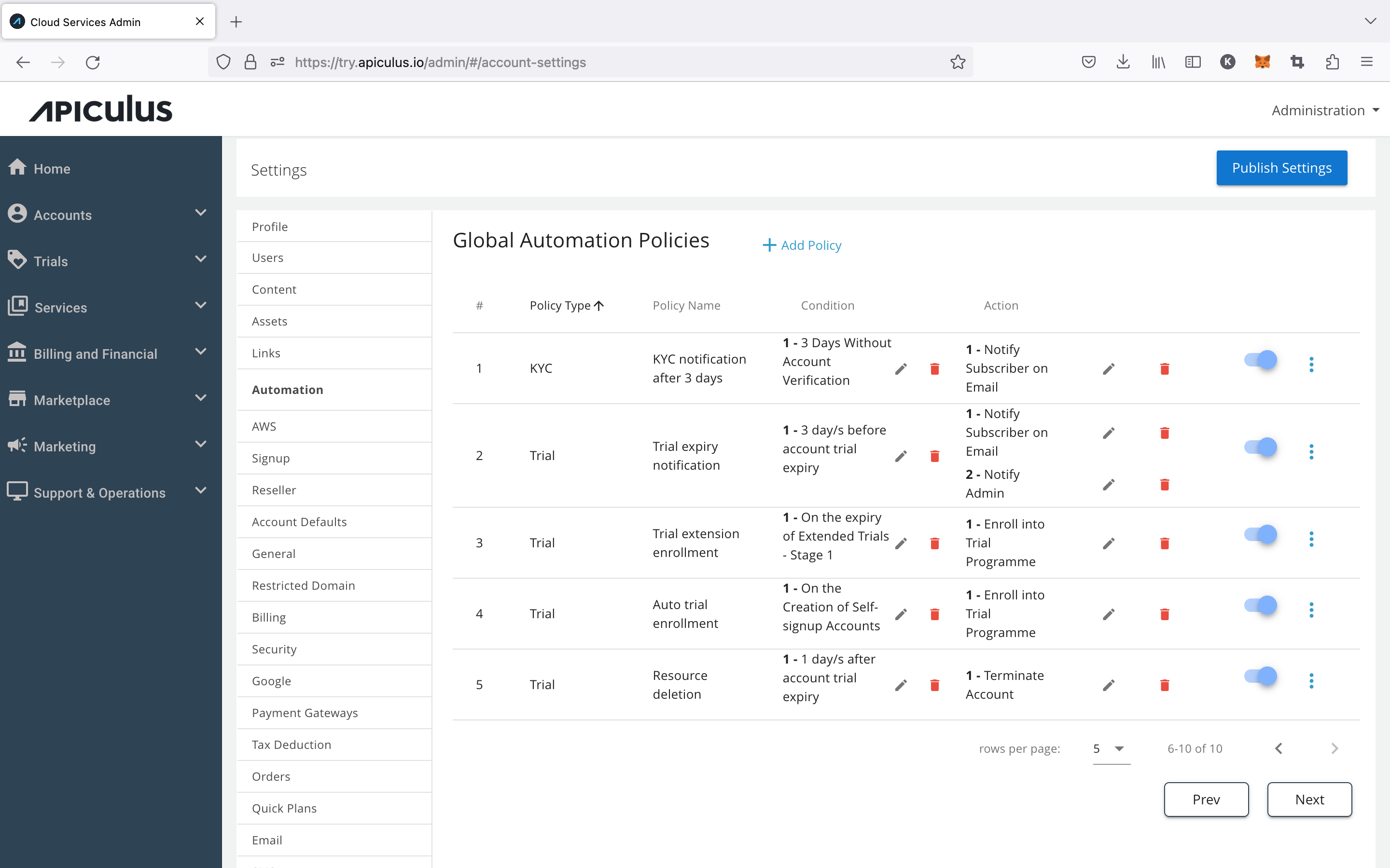 Automating Trial Enrollments