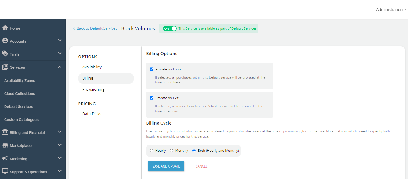 Configuring Block Volumes