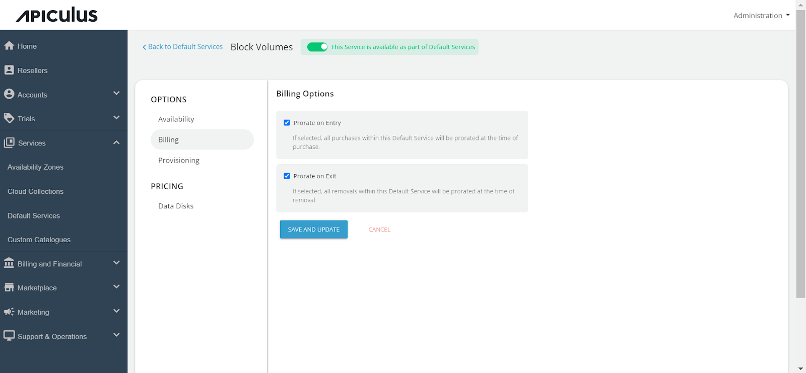 Configuring Block Volumes