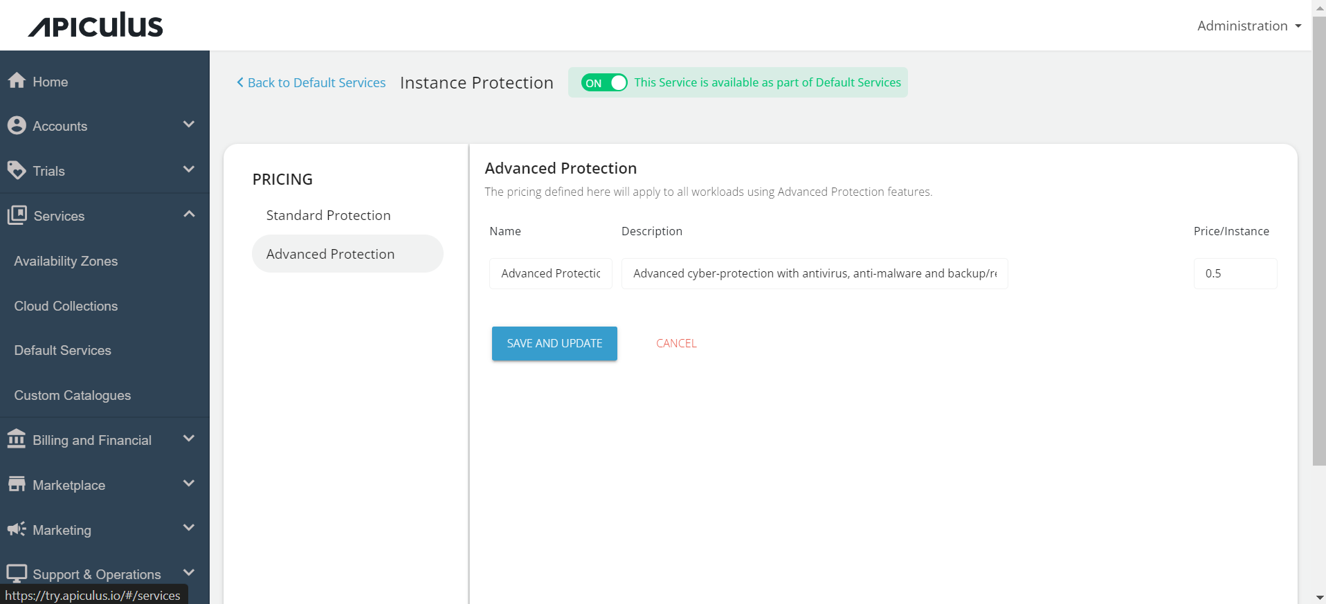 Configuring Instance Protection