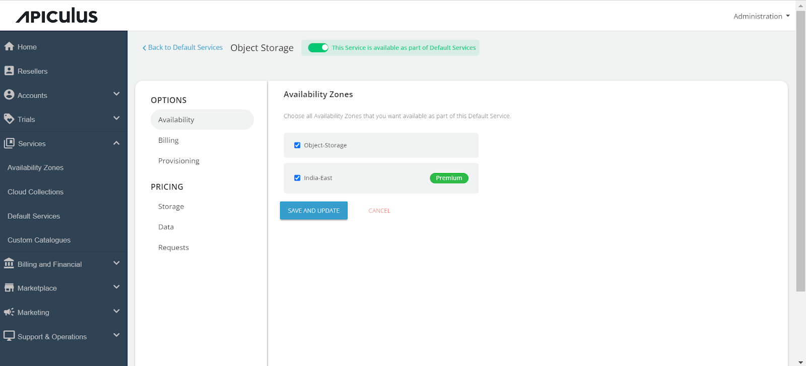 Configuring Object Storage