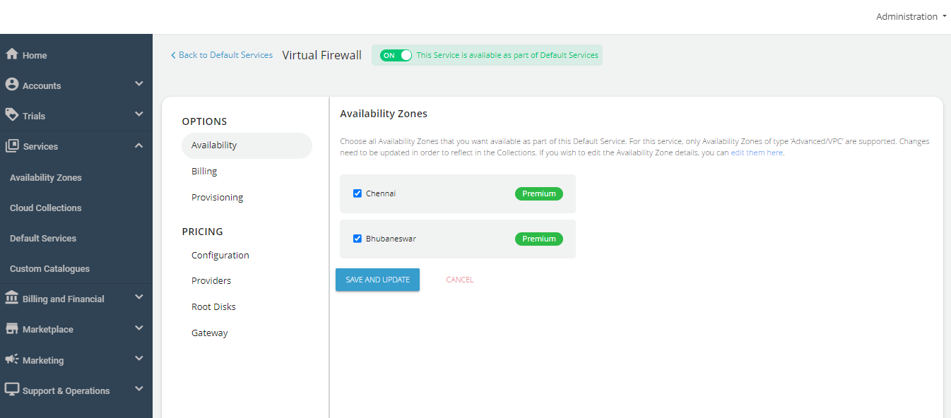 Configuring Virtual Firewall Instances