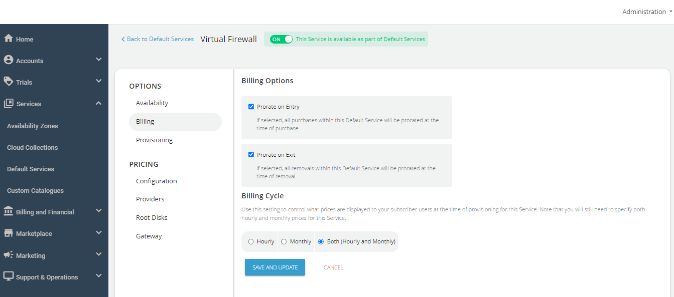 Configuring Virtual Firewall Instances