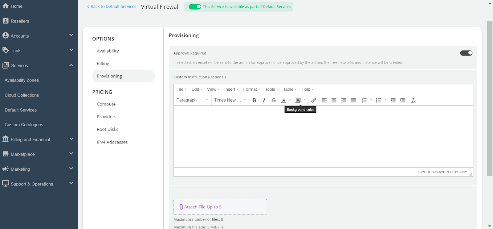 Configuring Virtual Firewall Instances