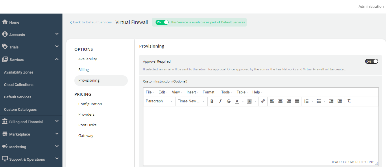 Configuring Virtual Firewall Instances