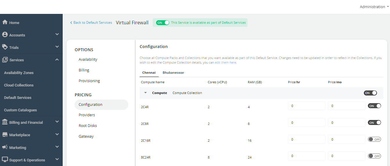 Configuring Virtual Firewall Instances