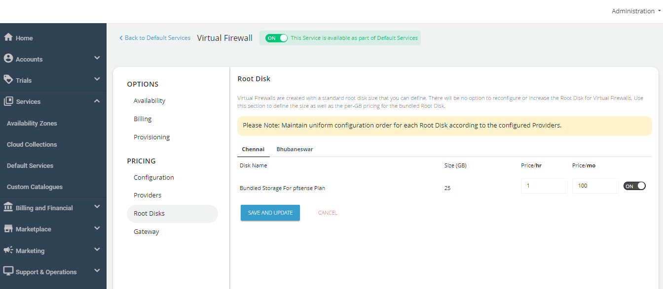 Configuring Virtual Firewall Instances