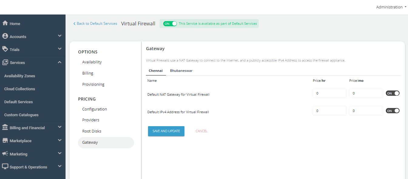 Configuring Virtual Firewall Instances