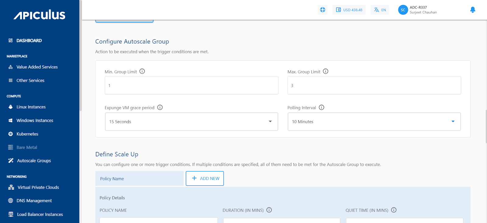 Creating Autoscale Groups