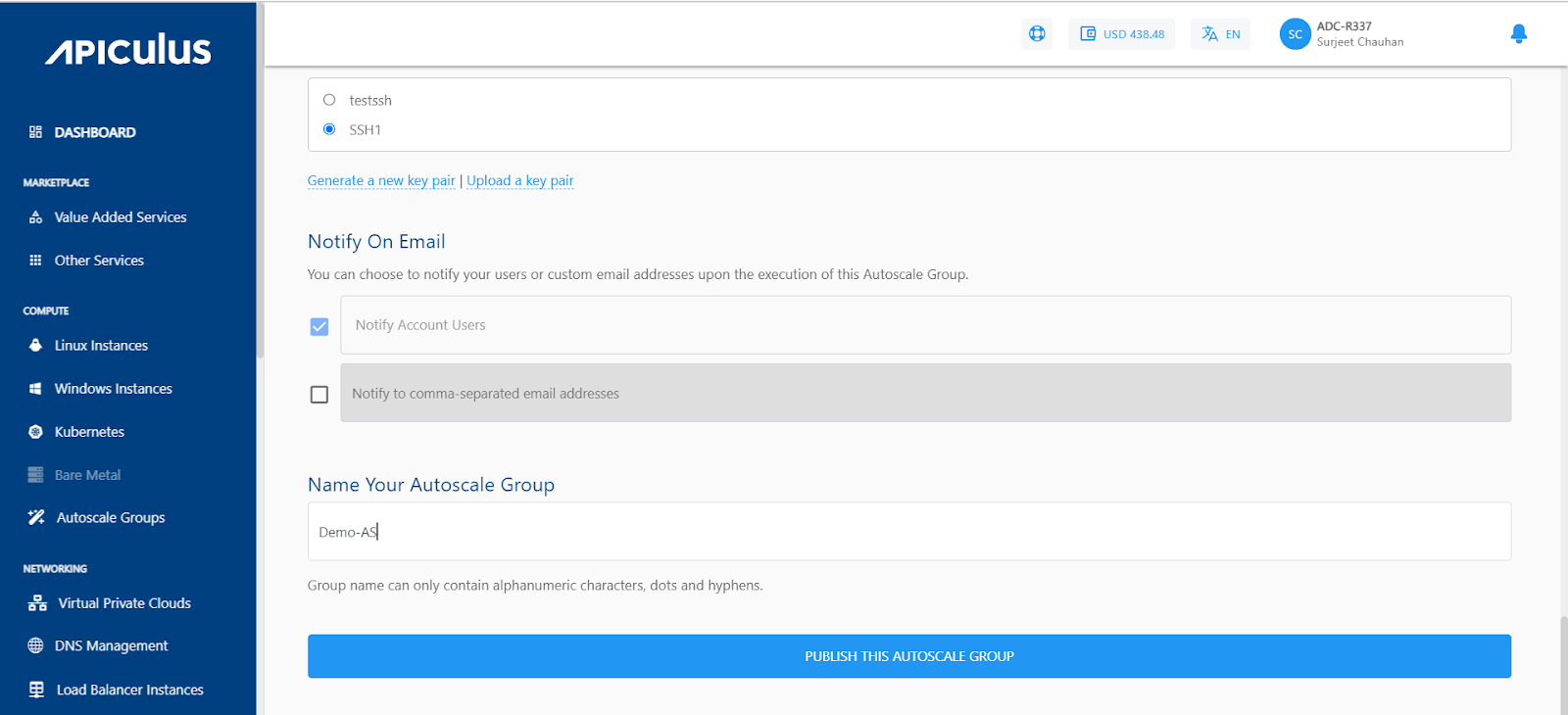 Creating Autoscale Groups