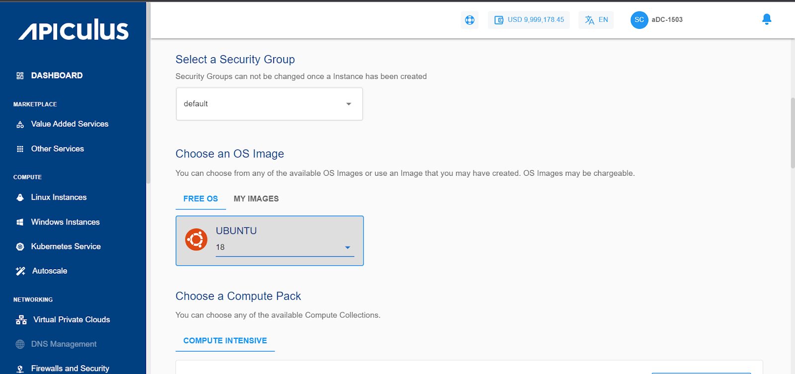 Creating Linux Instances