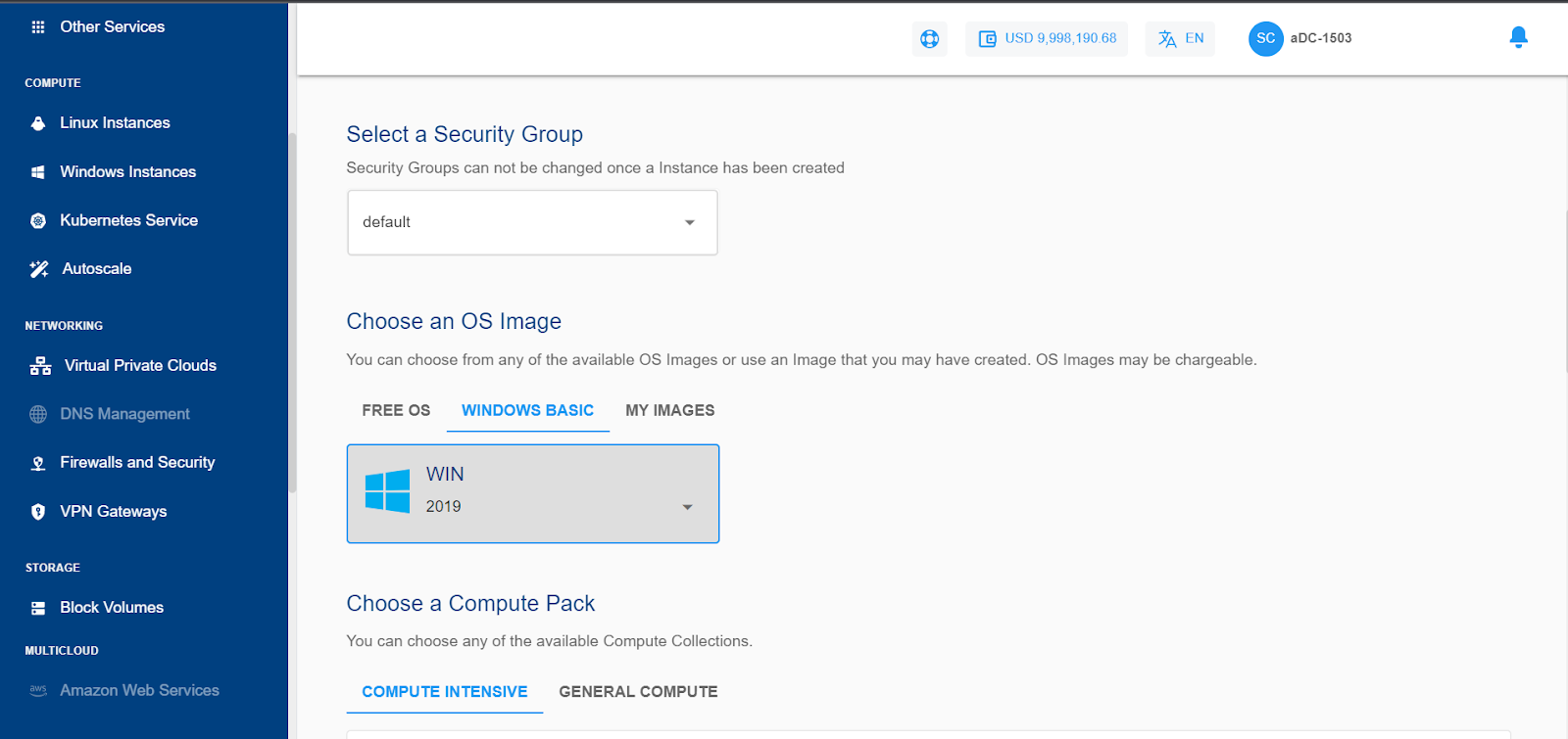 Creating Windows Instances