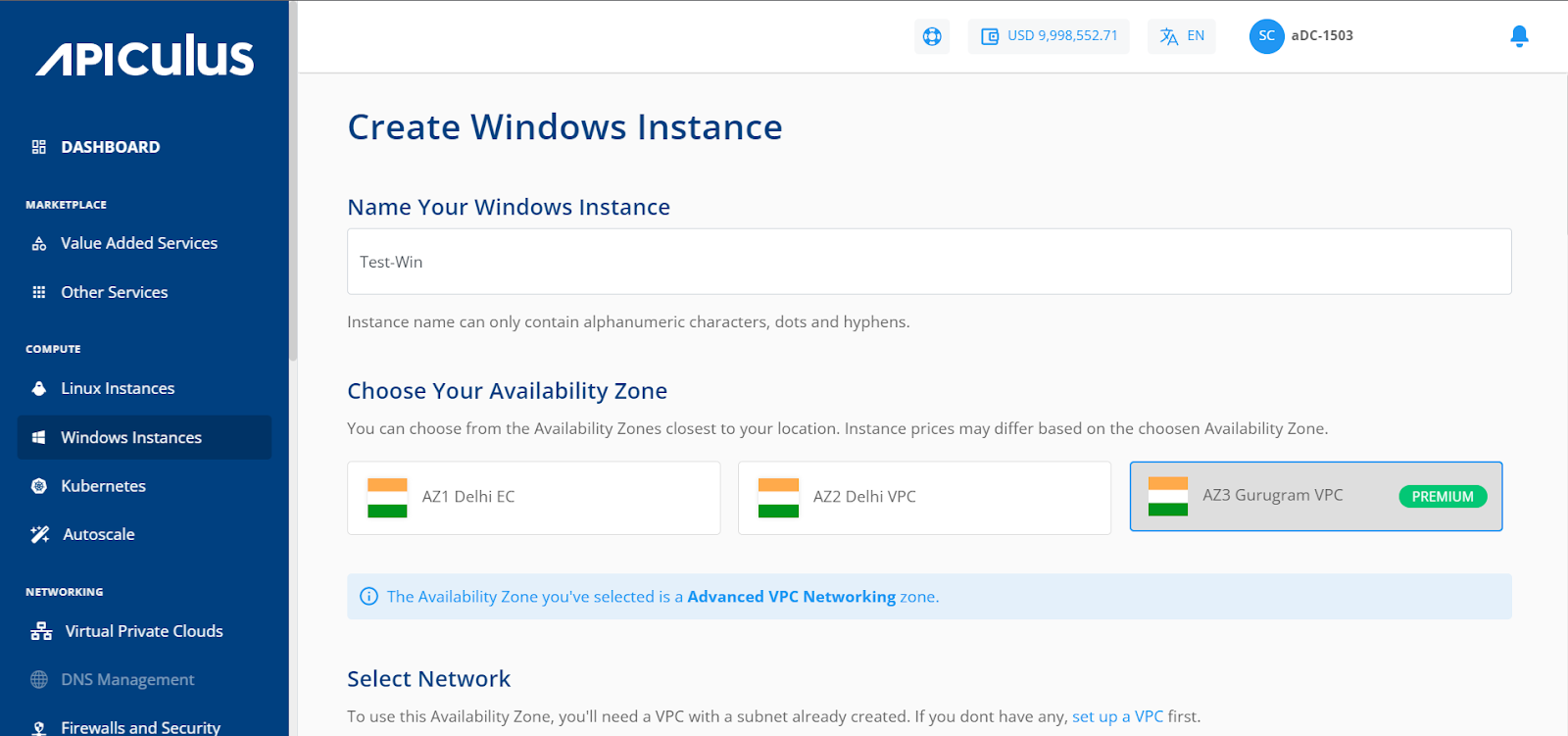 Creating Windows Instances