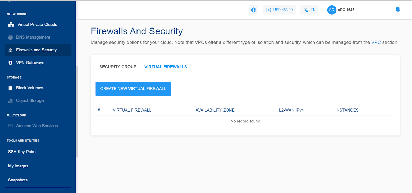 Creating a Virtual Firewall