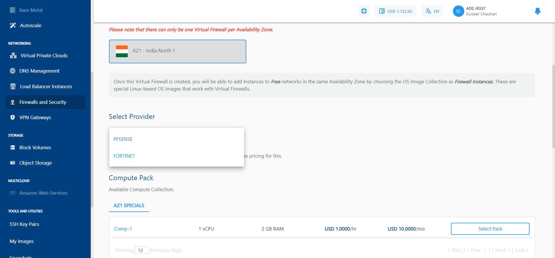 Creating a Virtual Firewall