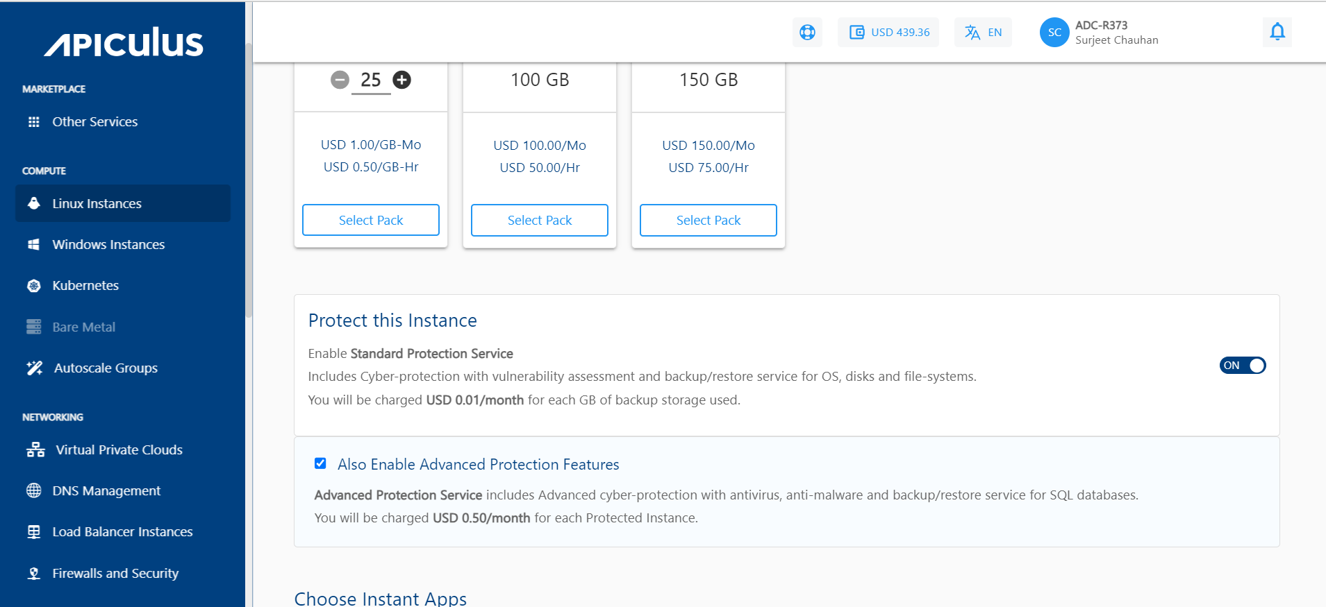 Enabling Instance Protection