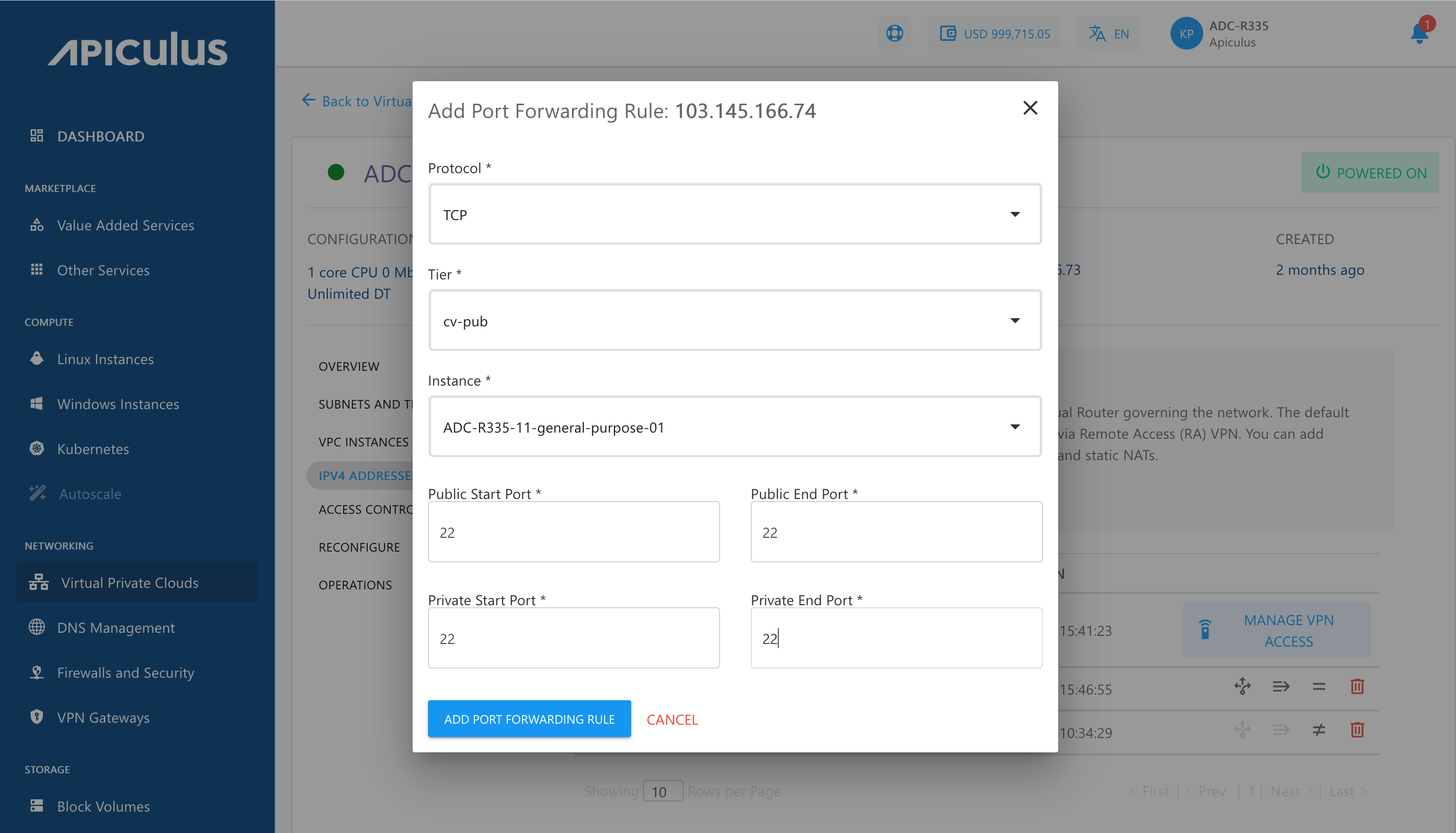 IPv4 Addresses and VPC