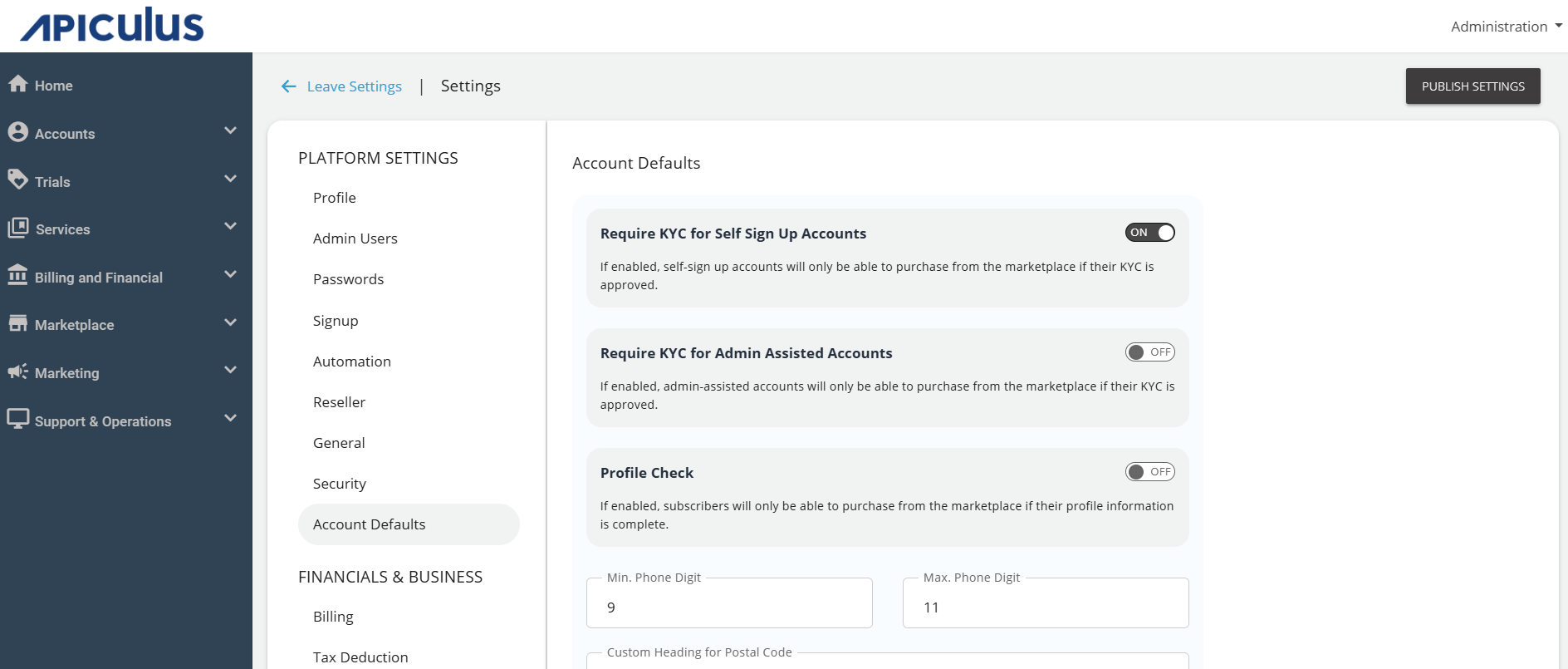 Working with KYC and Account Verification