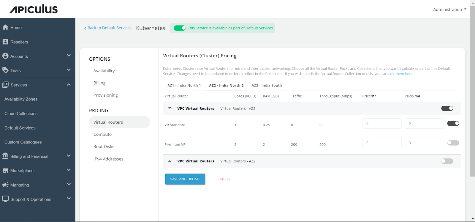 Configuring Kubernetes Service