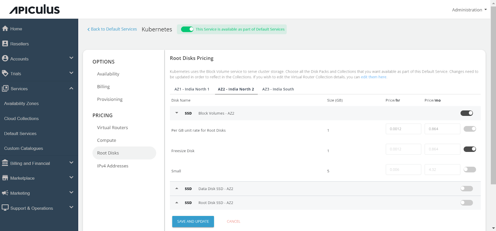 Configuring Kubernetes Service