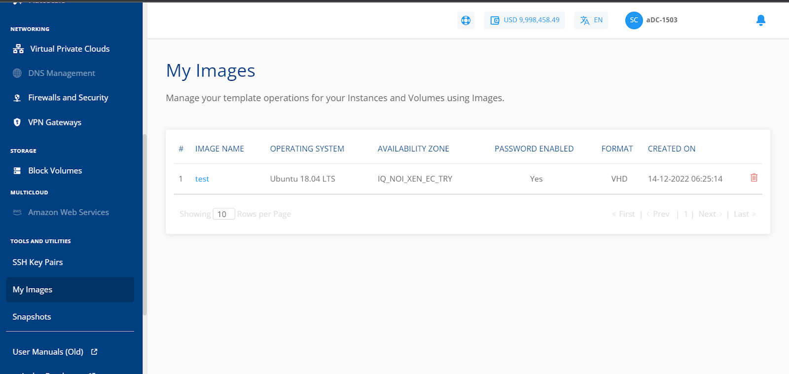 Managing Custom Templates and Images