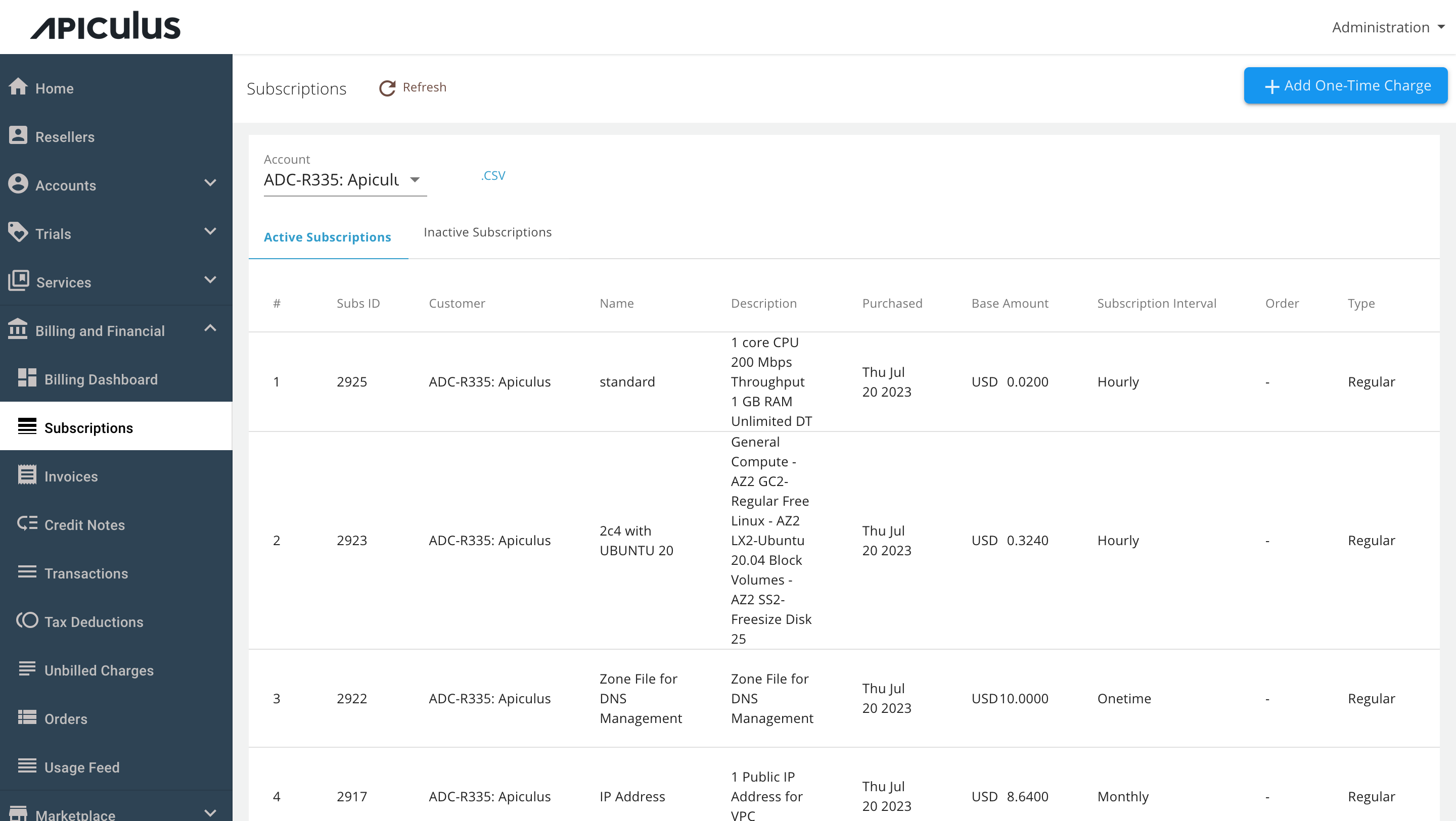 Billing and Financials Overview