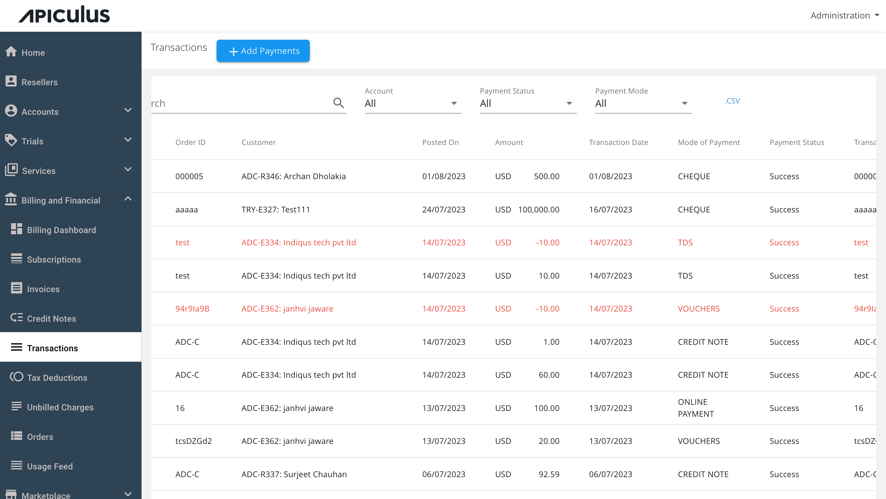Billing and Financials Overview