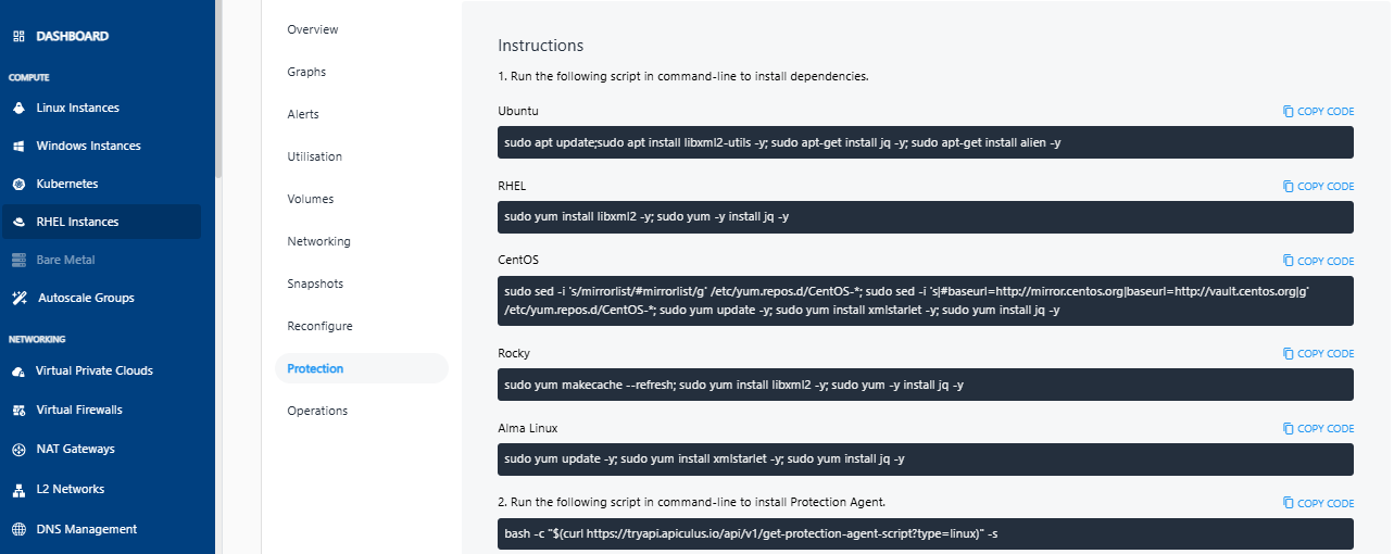 Protecting RHEL Instances