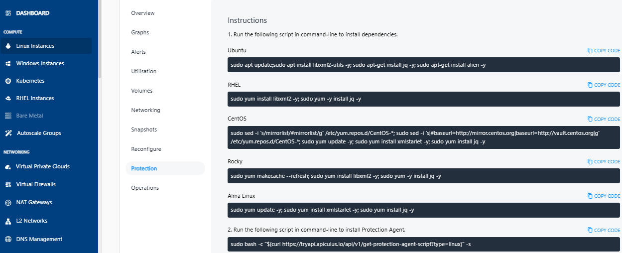 Protecting Linux Instances