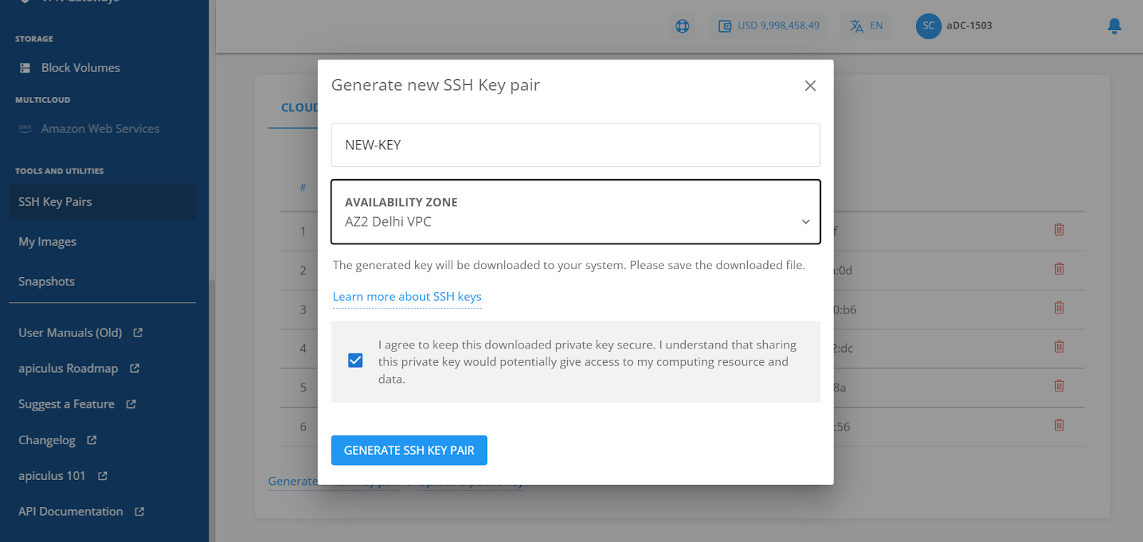 SSH Keys and Key Pairs for Linux Instances