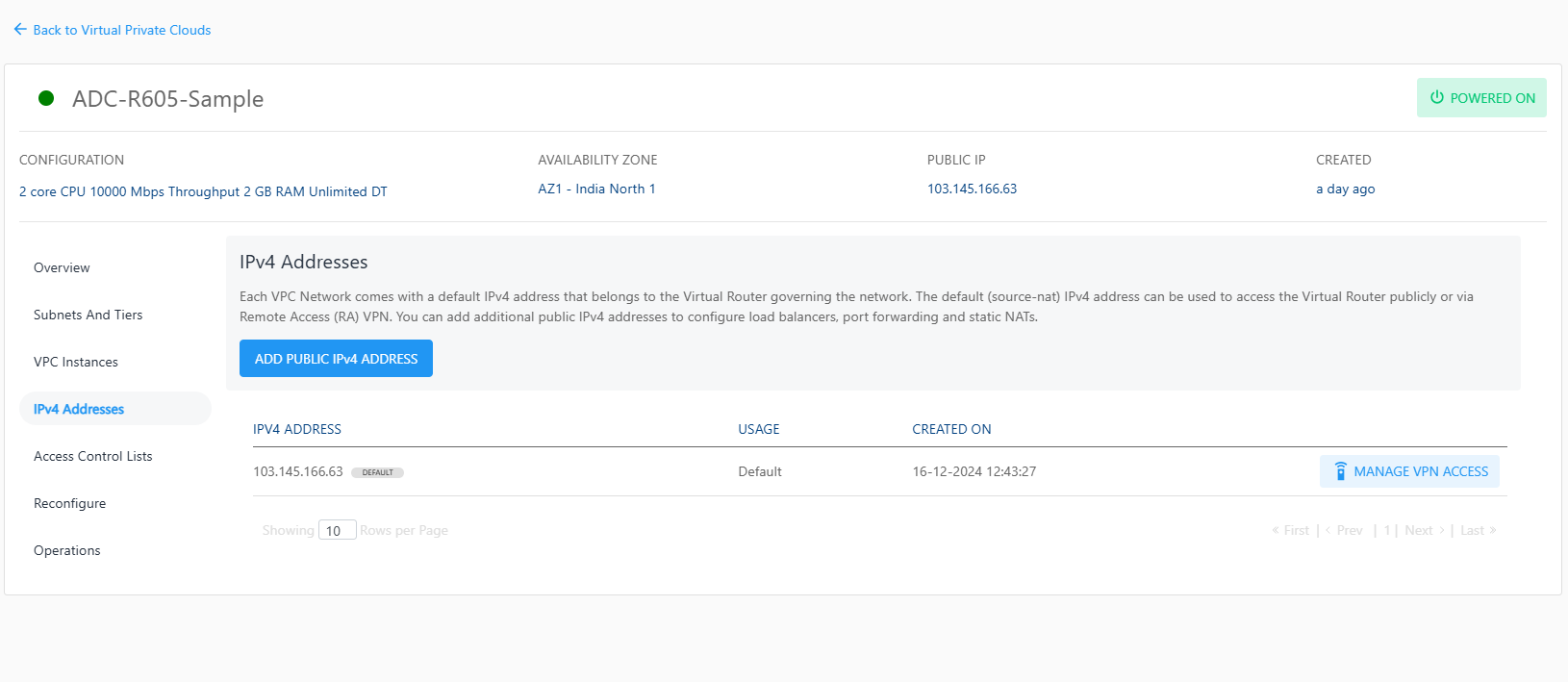 Enable IPSEC