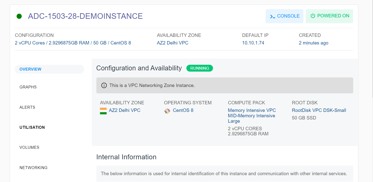 Viewing Details of Linux Instances