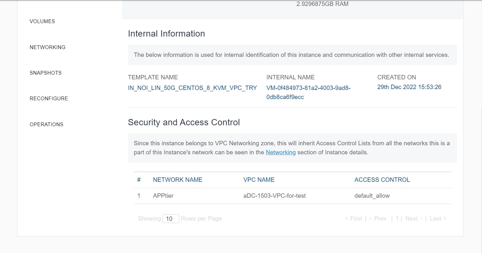 Viewing Details of Linux Instances