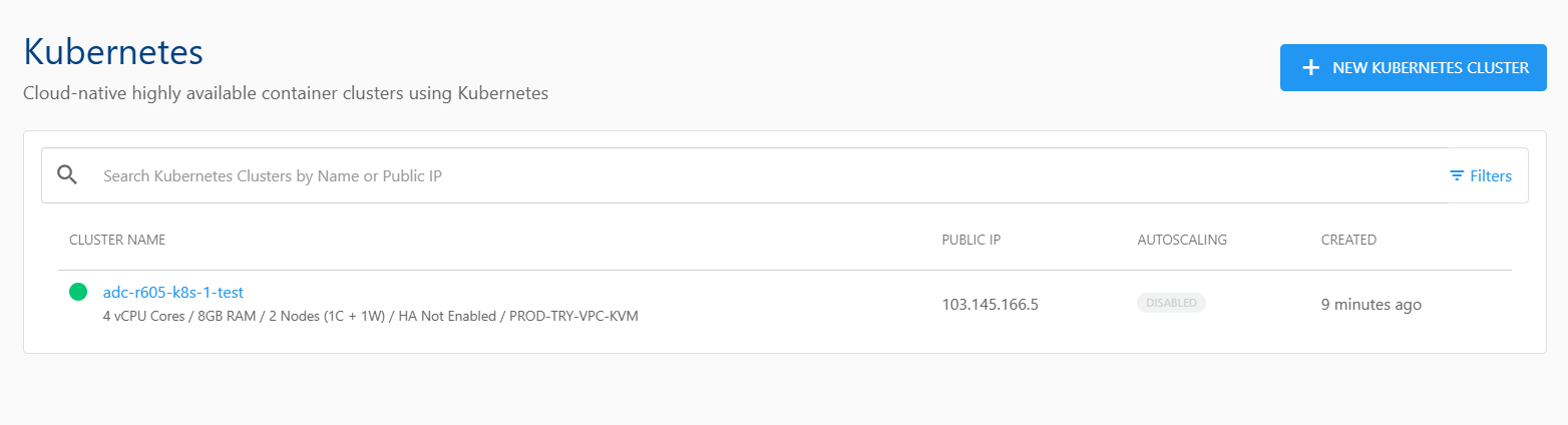 Viewing Kubernetes Cluster