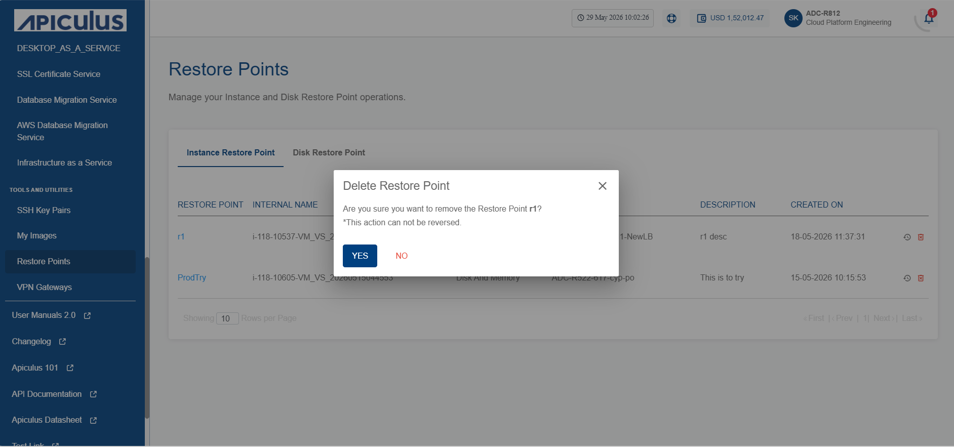 Managing Instance and Volume Snapshots