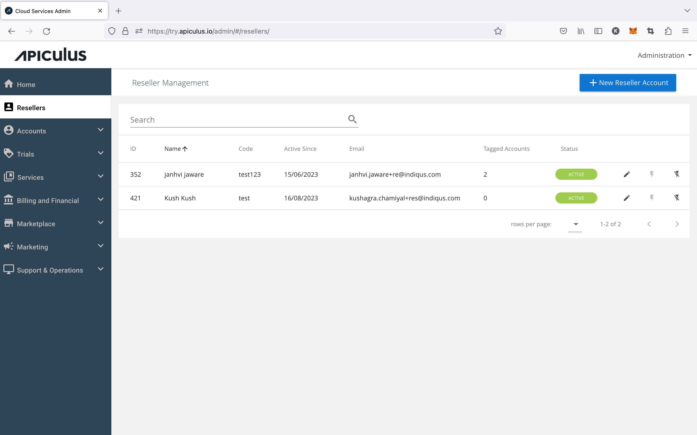 Reseller Management Overview